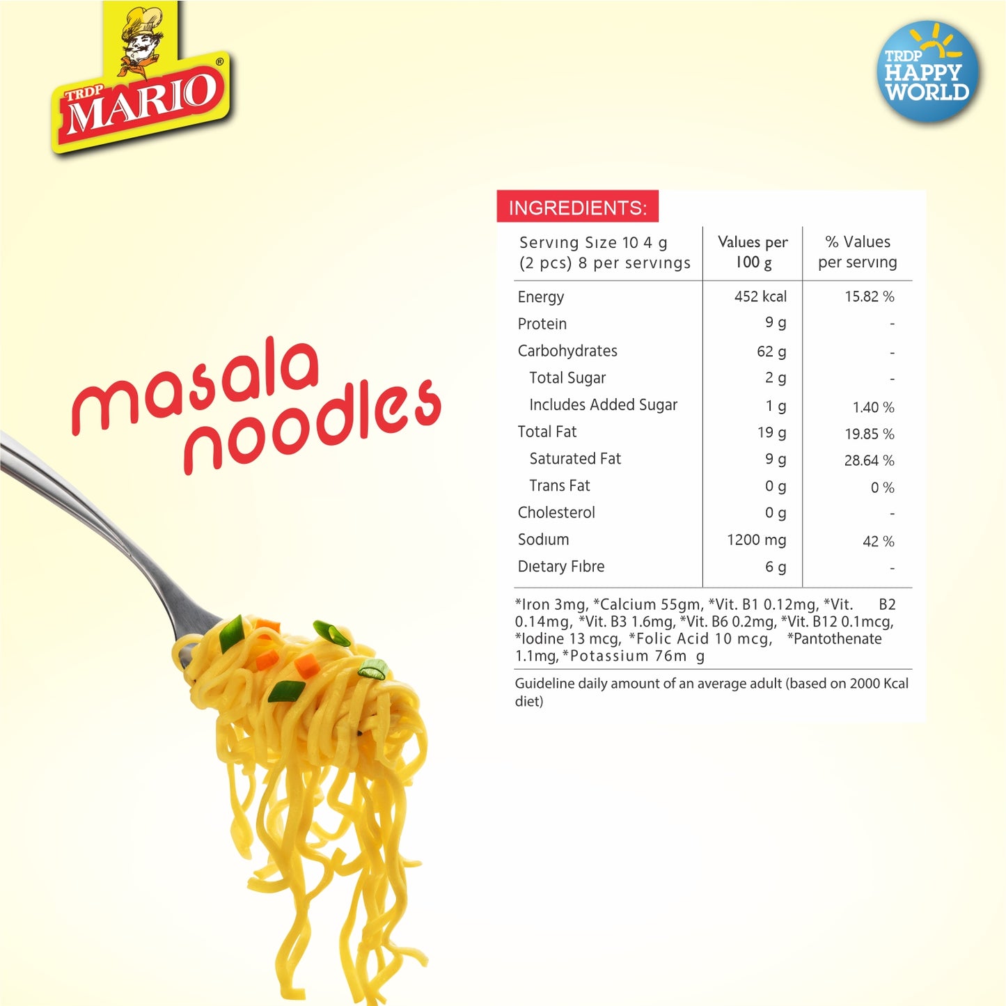 Mario Masala Noodles Pack of 2